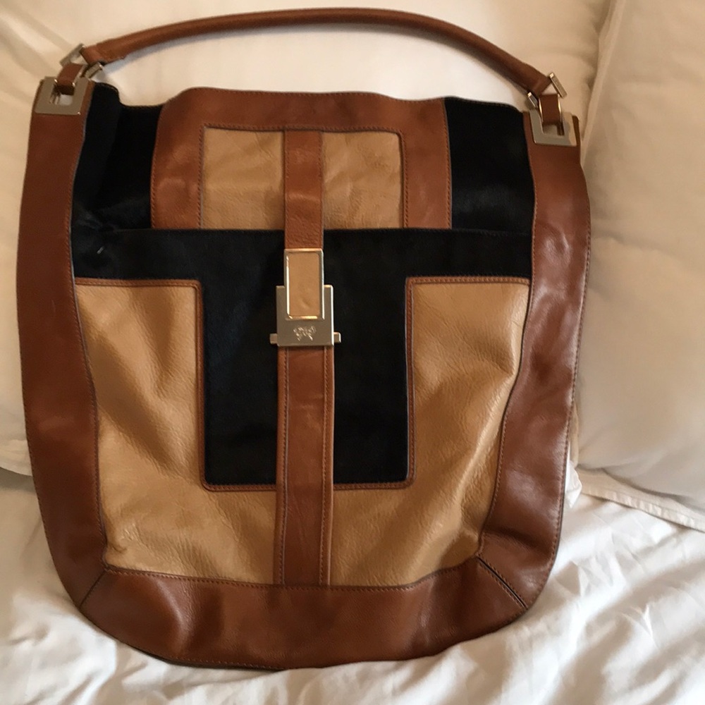 Authentic Anya Hindmarch leather handbag.